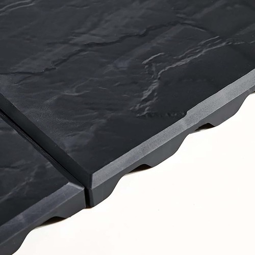 Square stomp stone black slate - square,