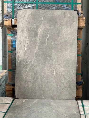 Cut sample earth core - cut, grey