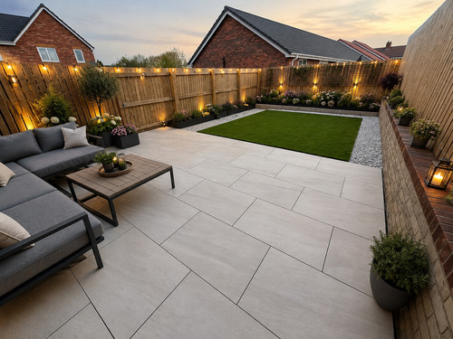 Acmite beige outdoor - beige, porcelain