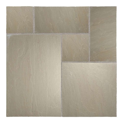 Raj green riven sandstone - riven,