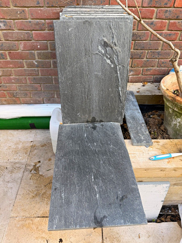 Rectangular stone paving - stone, slab