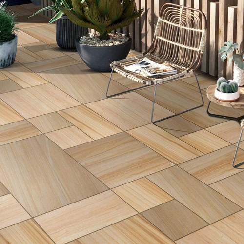 Teak wood smooth sandstone - teak,