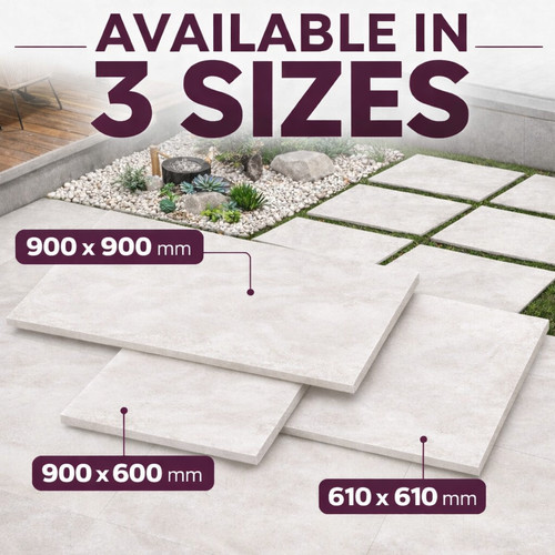 Porcelain paving slabs dove - paving,