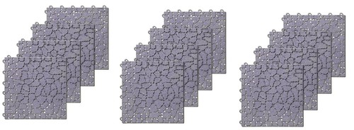 Pack grey garden deck - 12,